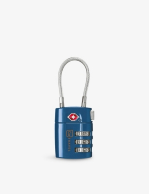 Go Travel Combi Cable Set Of Two Padlocks Blue In Blue