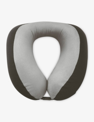 Go Travel Memory Dreamer Neck Pillow Black Grey In Gray