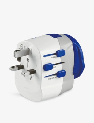 Go Travel Blue Worldwide Adaptor Usb-c In Blue