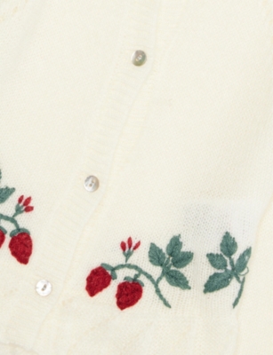 KONGES SLOJD: Minia Frilled Knitted Cardigan