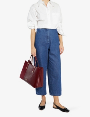 DUNE: Dorry Large Faux-Leather Tote Bag