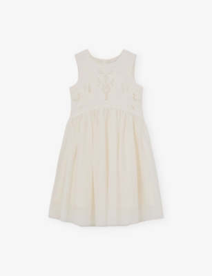 REISS: Phoebe Lace-Embroidered Woven Mini Dress 13-14 Years