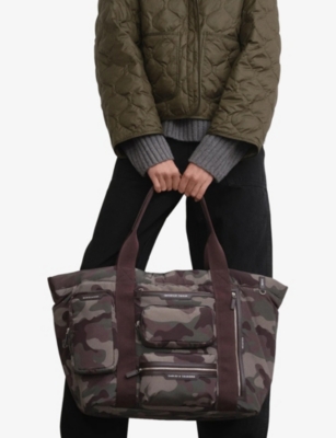 Anya Hindmarch Travel Camouflage-pattern Nylon Tote Bag In Multi