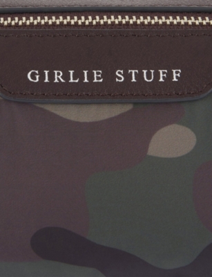 Anya Hindmarch Womens Girli Stuff Camouflage-pattern Nylon Pouch In Multi