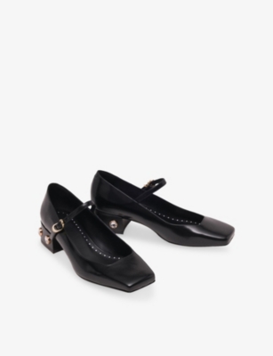 Maje 40mm Jewel-embellished Pumps In Black