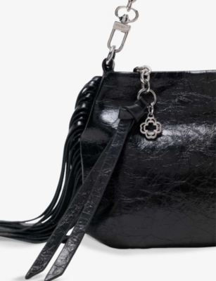 MAJE: Miss M Patent-Leather Clutch Bag