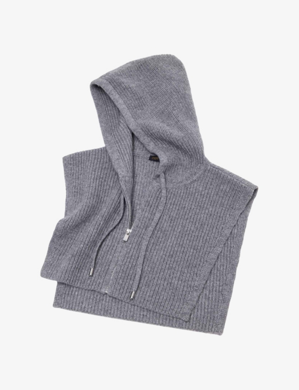 Zip-Up Wool And Cashmere Collar