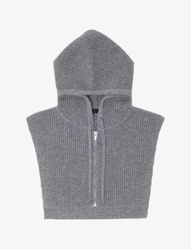 Zip-Up Wool And Cashmere Collar