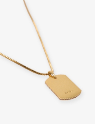 MAJE: Zodiac-Plaque Metal Necklace