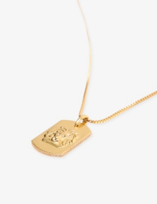 MAJE: Zodiac-Plaque Metal Necklace