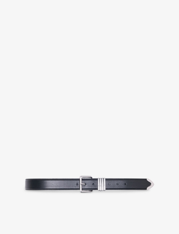 Smooth Leather Buckle Belt