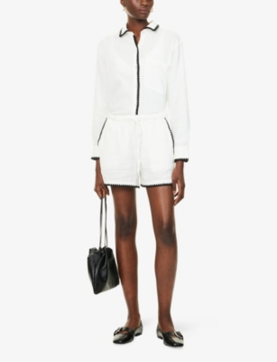 RAILS: Rails x LSPACE Sunny Stitch Cotton Shorts