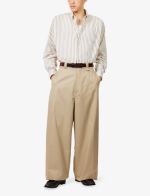 WILLY CHAVARRIA: Veterano Striped Cotton Shirt