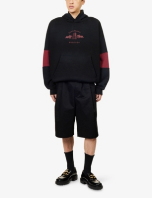 WILLY CHAVARRIA: Casa De Chavarria Relaxed-Fit Cotton-Jersey Hoodie