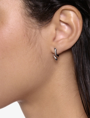 Maria Black Womens Coil Curl Sterling-silver Earrings In Silver