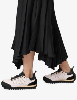 ALLSAINTS: Nevis Canvas And Suede Trainers