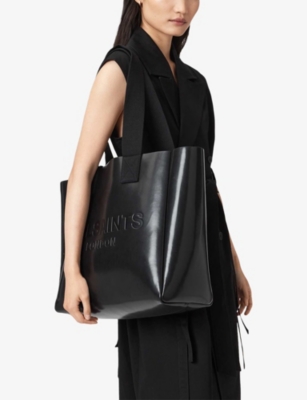 ALLSAINTS: Izzy Branded Leather Tote Bag