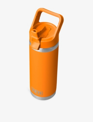 Yeti King Crab Orange Rambler 18oz Stainless-steel Straw Cup 532ml In Orange