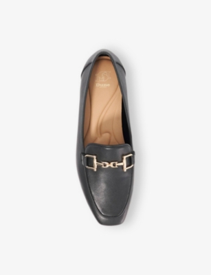 DUNE: Grained Flat Leather Loafers