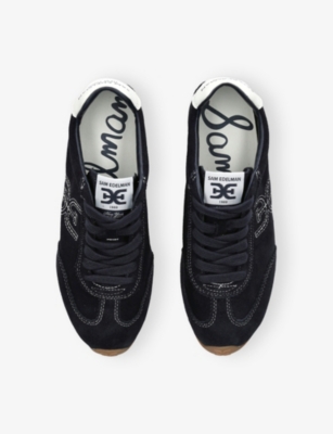 Sam Edelman Isella Sneaker Midnight Blue Suede In Black