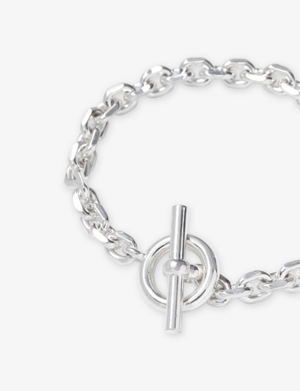 T-Bar Silver-Plated Brass Bracelet