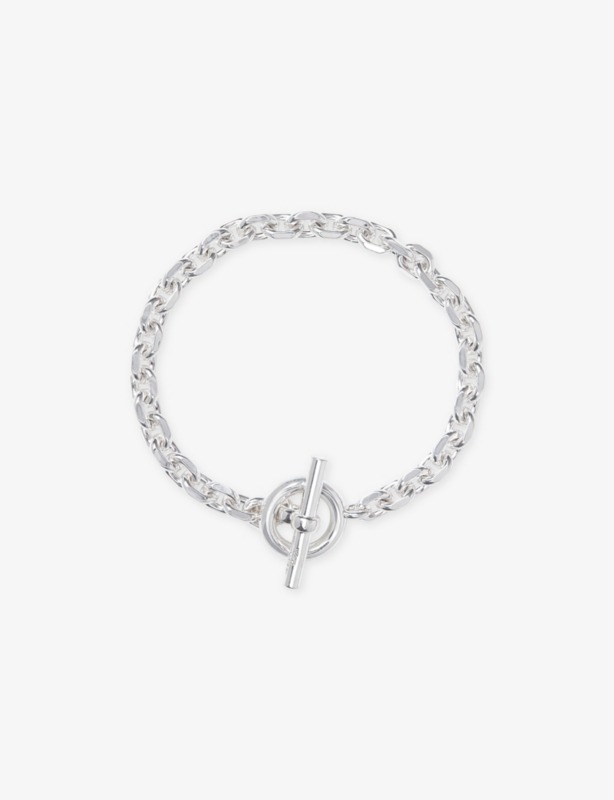 T-Bar Silver-Plated Brass Bracelet