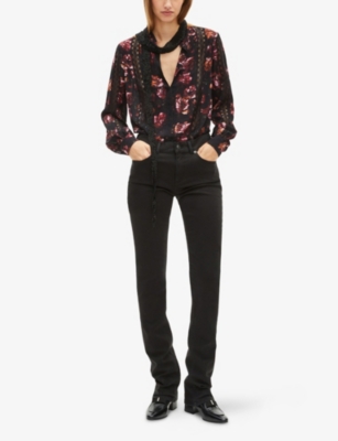 THE KOOPLES: Slim-Leg Mid-Rise Stretch-Denim Jeans