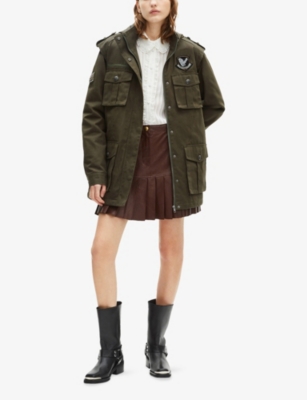 THE KOOPLES: Hooded Logo-Patch Cotton Parka