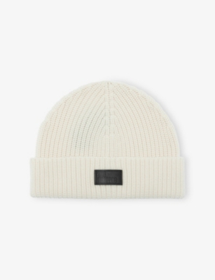 THE KOOPLES: Ribbed Logo-Patch Wool Beanie