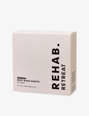 Rehab Retreat Body Wash Sheets Pack Of 25