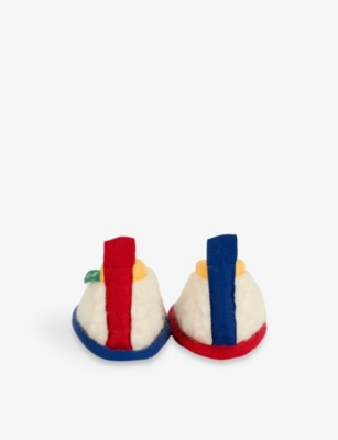 Binibamba X Bobo Choses Merino-wool Booties 1-2 Years In Multi