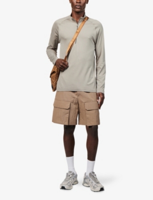 Lululemon Rulu Fleece Half-zip Long-sleeve Shirt In Gray
