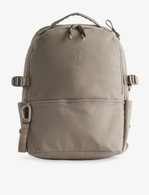 Lululemon Mens Warm Ash Grey New Crew Branded Shell Backpack