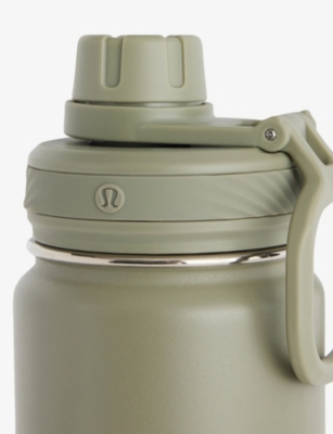 Lululemon Mens Bay Leaf Back To Life Stainless-steel Bottle 710ml In Green