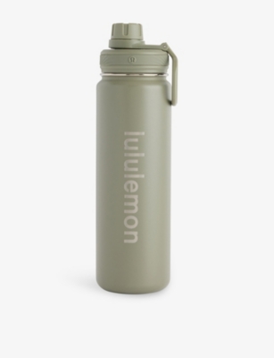 Lululemon Mens Bay Leaf Back To Life Stainless-steel Bottle 710ml In Green