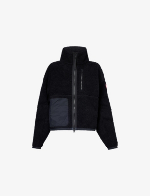 Canada Goose Simcoe Fleece Wool-blend Jacket In Black