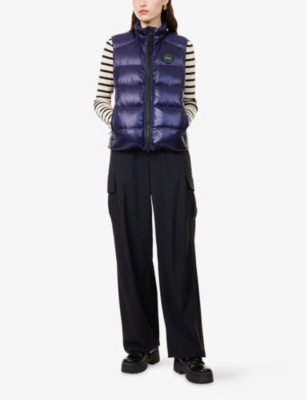 Canada Goose Womens Future Dusk Cypress Quilted Shell-down Vest In Blue
