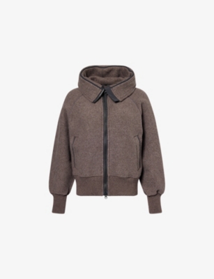 Canada Goose Black Label Chilliwack Wool-blend Jacket In Brown