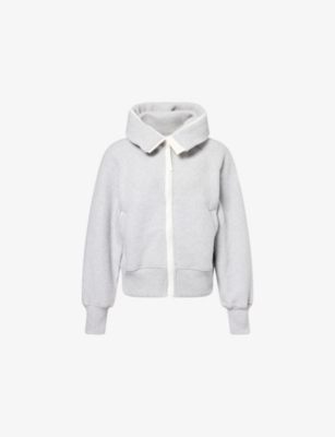 Canada Goose Womens Silverbirch Heather Chilliwack Fleece Wool-blend Jacket Xs