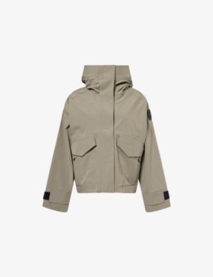 Canada Goose Womens Smokey Sage-sauge Fumee Tofino Hooded Stretch-woven Jacket In Green