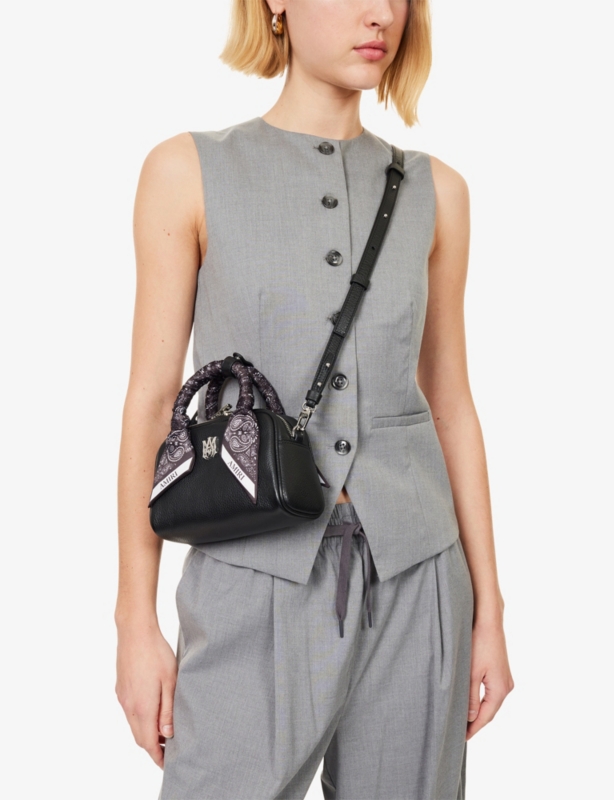 Bowling Micro Leather Cross Body Bag