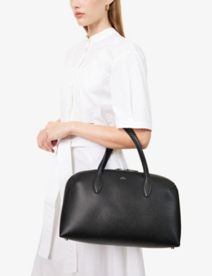 Totême Womens Black Day Suede Tote Bag In Black