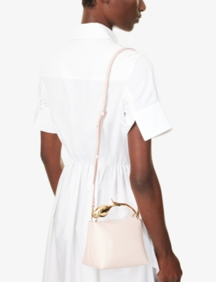Erdem Womens Blush Bloom Mini Leather Top Handle Bag In Pink