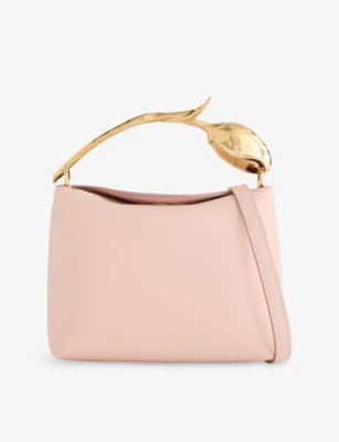 Erdem Womens Blush Bloom Mini Leather Top Handle Bag In Pink