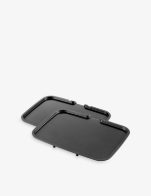 ZWILLING J.A HENCKELS: Enfinigy Contact Aluminium Grill Set Of Two Teppanyaki Plates 25.5 x 34.5cm