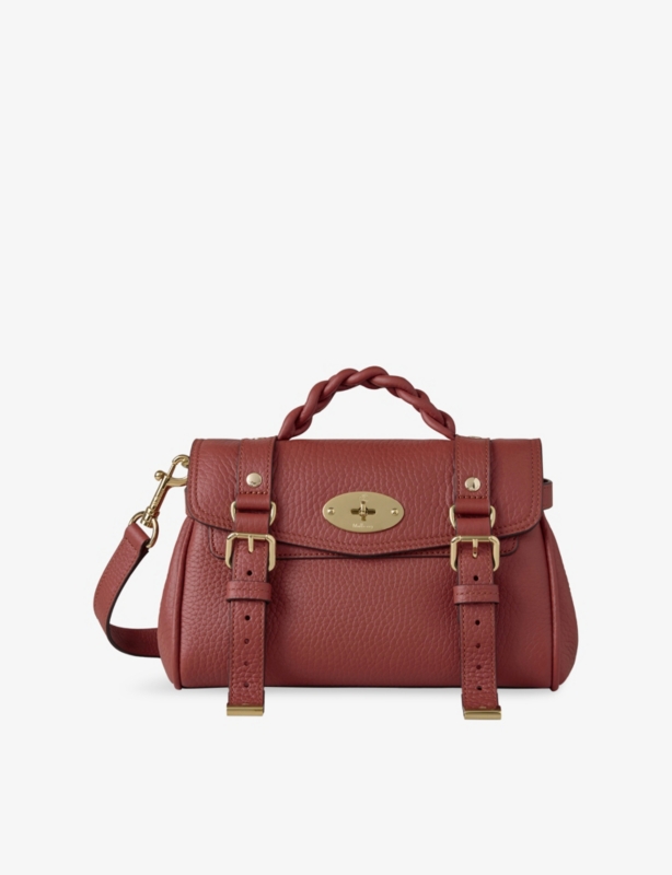 Mini Alexa Heavy-Grain Leather Top-Handle Bag