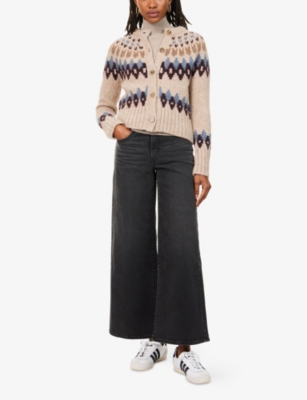 LEVIS: 728 High-Rise Wide-Leg Stretch-Denim Jeans