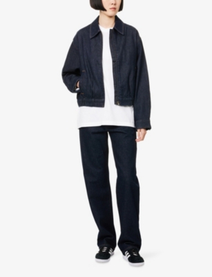 Levi's Womens Blue Ivy League Long-sleeve Denim Jacket In Blue