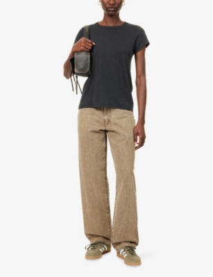 Levi's Womens Khaki 578 Baggy Wide-leg Denim Jeans In Brown