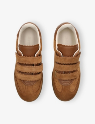 Isabel Marant Womens Camel/comb Beth Suede Low-top Trainers Eur 38/5 Uk In Brown
